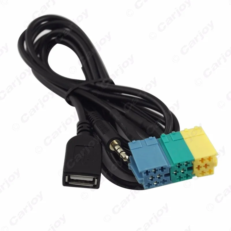 LEEWA 5 шт. 2 в 1 3 мм + USB разъем аудио адаптер кабель Kia Aux CD плеер к MP3 для Hyundai Sportage # CA3072 |