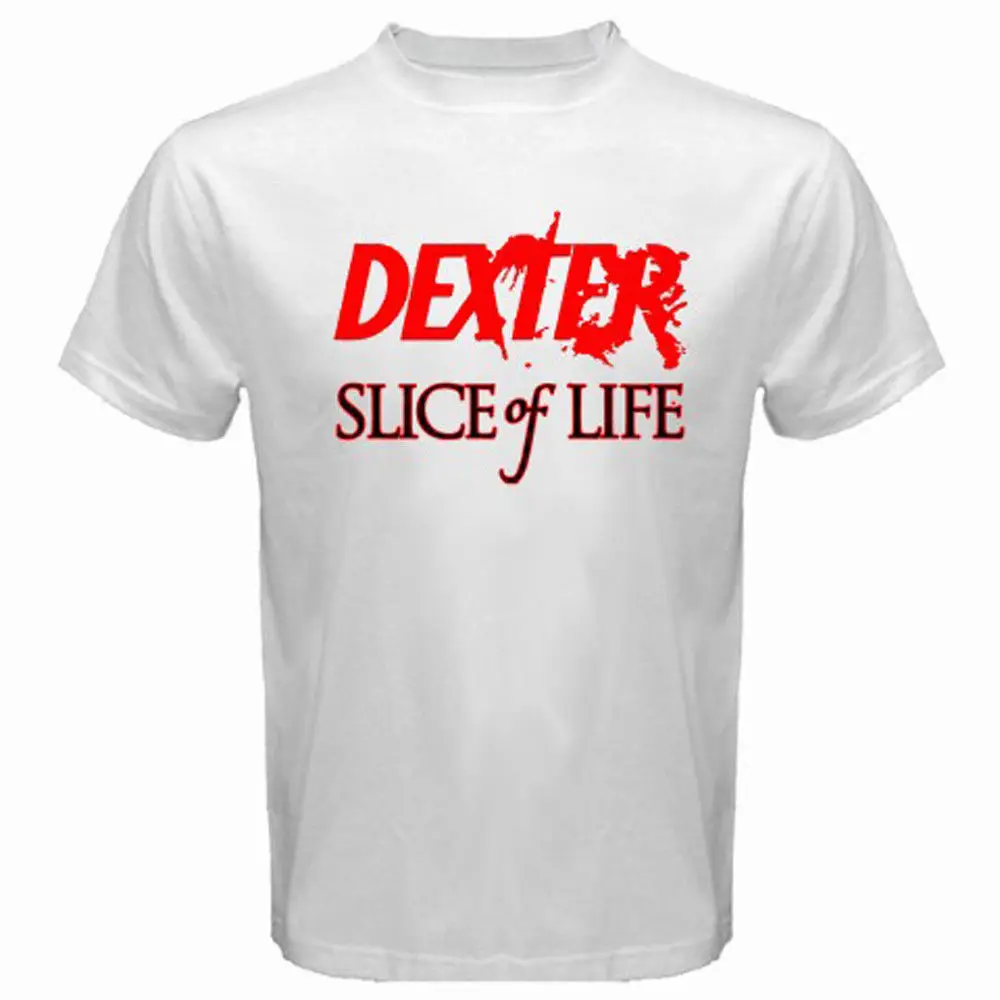 Новая футболка DEXTER Slice of Life * Boat с логотипом TV Show Мужская белого и черного цвета