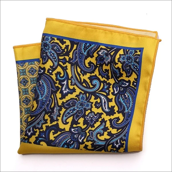 MPK-003pocket square Портной Смит дизайнер Карманный квадратный из микрофибры с принтом Пейсли клетчатый Модный платок в горошек Пейсли Цветочный стиль носовой платок - Цвет: MPK-003pocket square