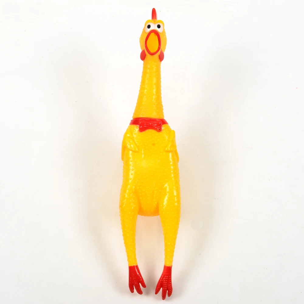 Hoopet игрушка для собаки визжающая желтая резина курица собака мальчик дети звук