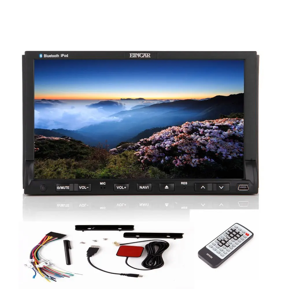 Eincar 7 '' HD сенсорный экран dvd плеер Setero GPS Navi двухместный 2 din в тире