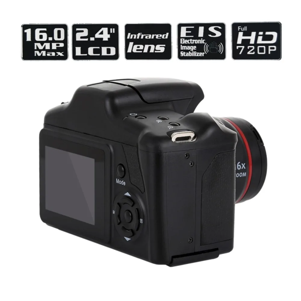 Портативная цифровая мини-камера Full HD 1080P видеокамера 16X Zoom AV интерфейс 16