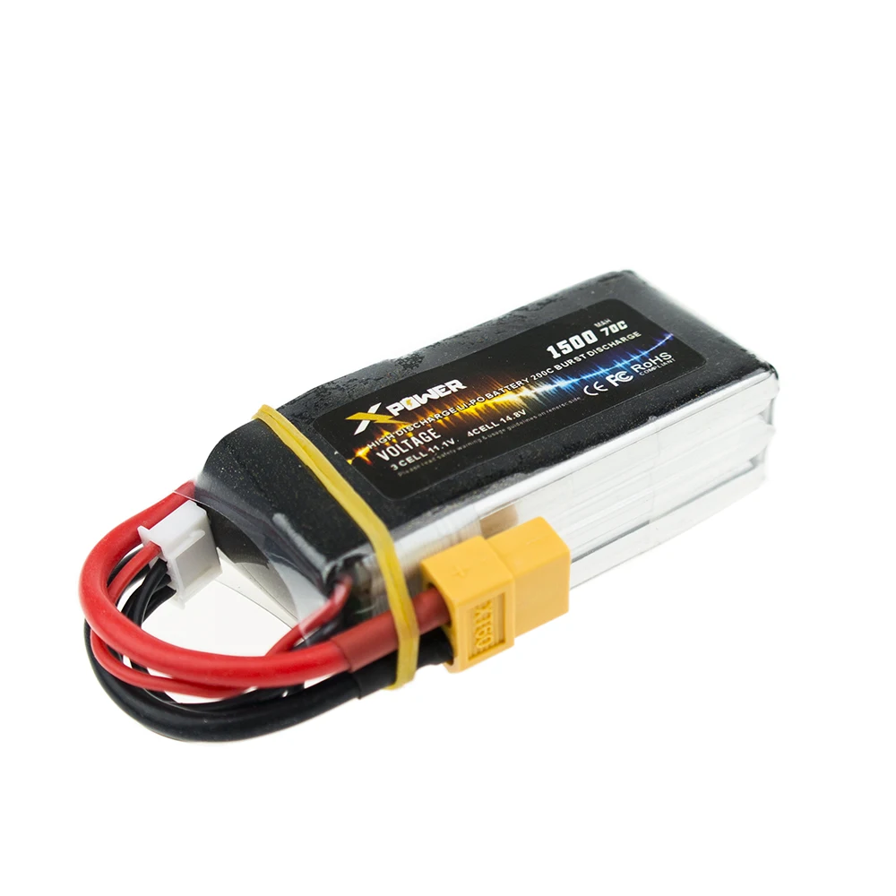 1 2 3 шт./лот 11 В 1500 мАч 70C Lipo батареи Xpower XT60/T разъем для радиоуправляемого