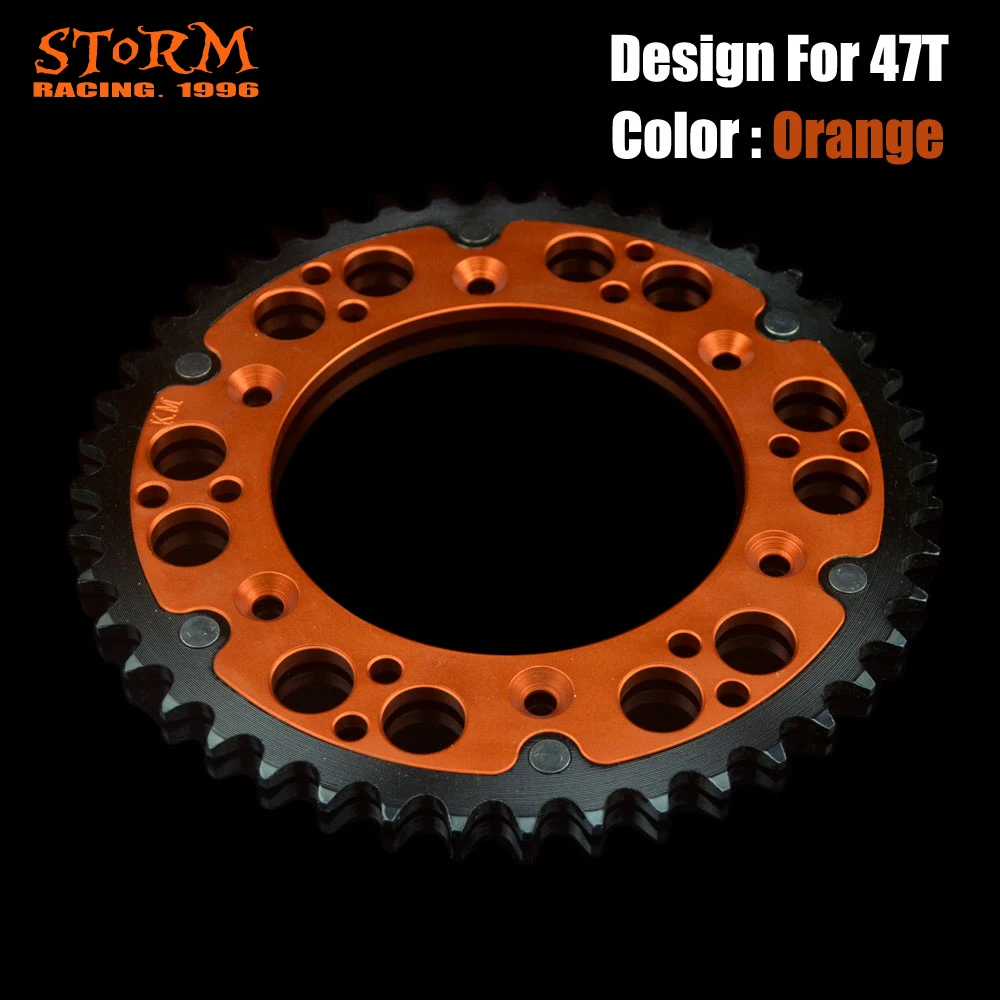 42 44 45 46 47 48 49 50 51 52 T Teeth Rear Chian Sprocket For KTM MX SX XC XCW LC4 SXF XCF DUKE SMR 300 350 400 450 505 525 530 - Цвет: round 47T