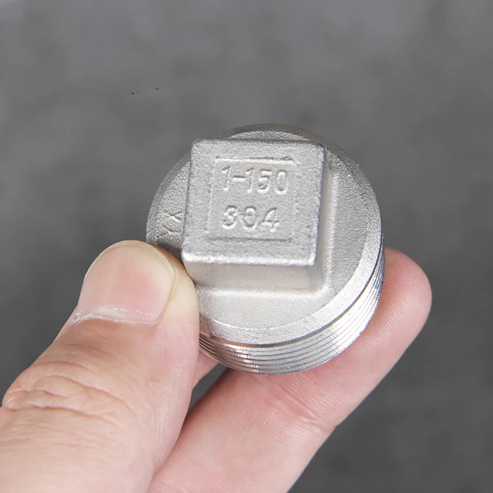 1/" 1/4" 3/" 1/2" 3/" 1" до " BSPT Squrae головная Заглушка Крышка 304 фитинги из нержавеющей стали вода газ масло