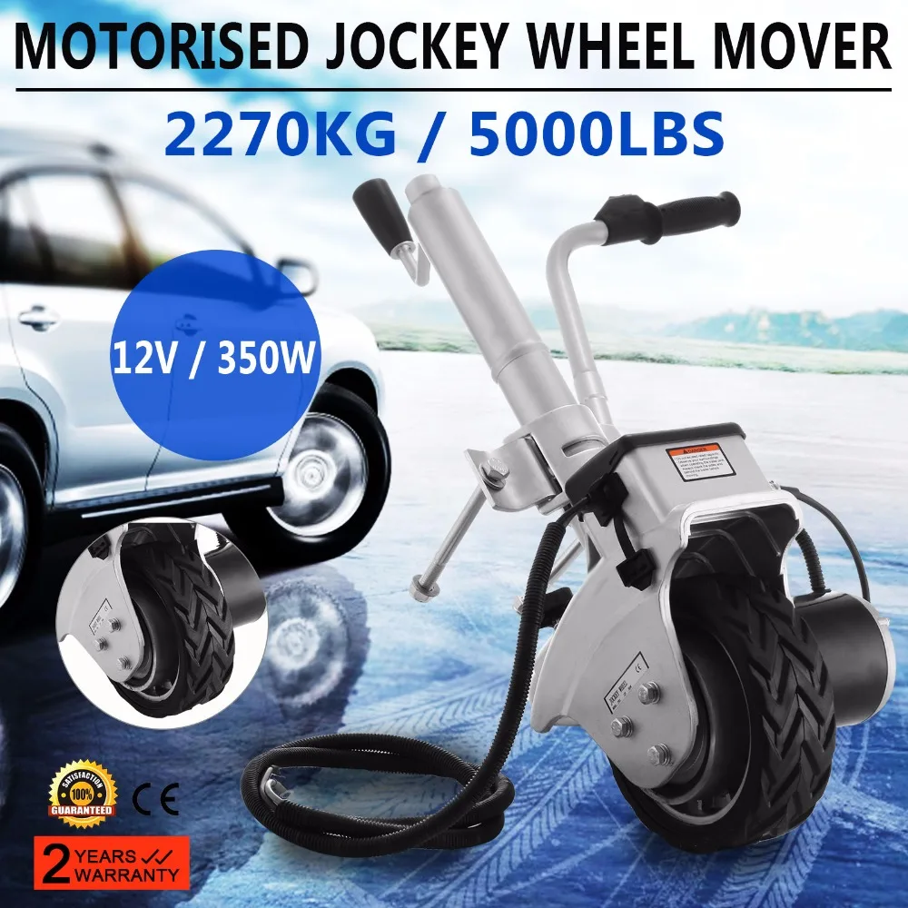 Trailer Mover 350W 12V Electric Trailer Jack Max Vehicle Load 5000Lbs Trailer Jockey Wheel Utility Trailer