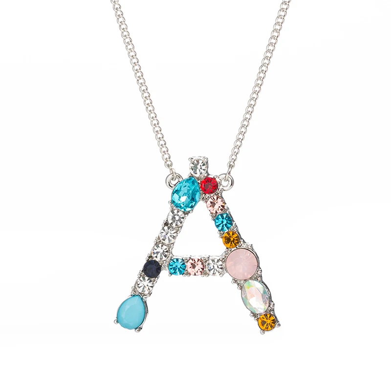 New Item C Pendant CZ Necklace Personalized Letter Name Jewelry For Women Accessories Girlfriend Gift | Украшения и аксессуары