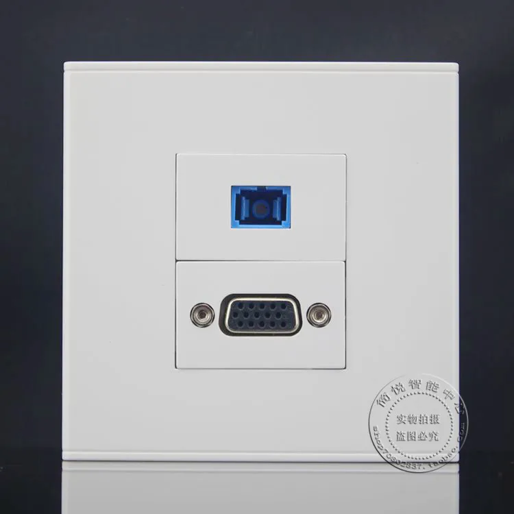 Настенная пластина волоконно-оптический кабель SC Соединительный разъем VGA