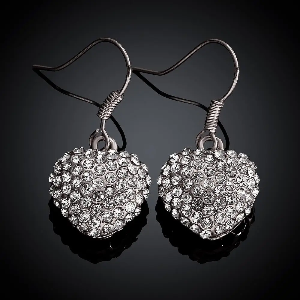 Сердце VGE1126 # болтаются серьги золотые украшения мужские золотистые для женщин cc