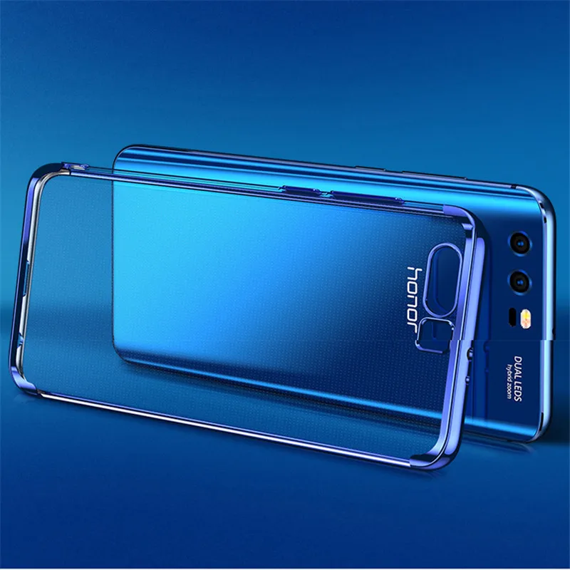 NFH роскошный покрытый ТПУ чехол для Huawei Honor 9 Прозрачный Ультра Тонкий силиконовый