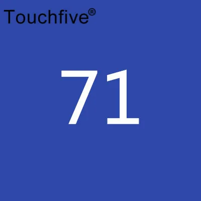 71 TOUCHFIVE дополнительный цвет двойная головка художественные маркеры Кисть ручка на спиртовой основе эскизные маркеры манга ручки для рисования товары для рукоделия - Цвет: 71