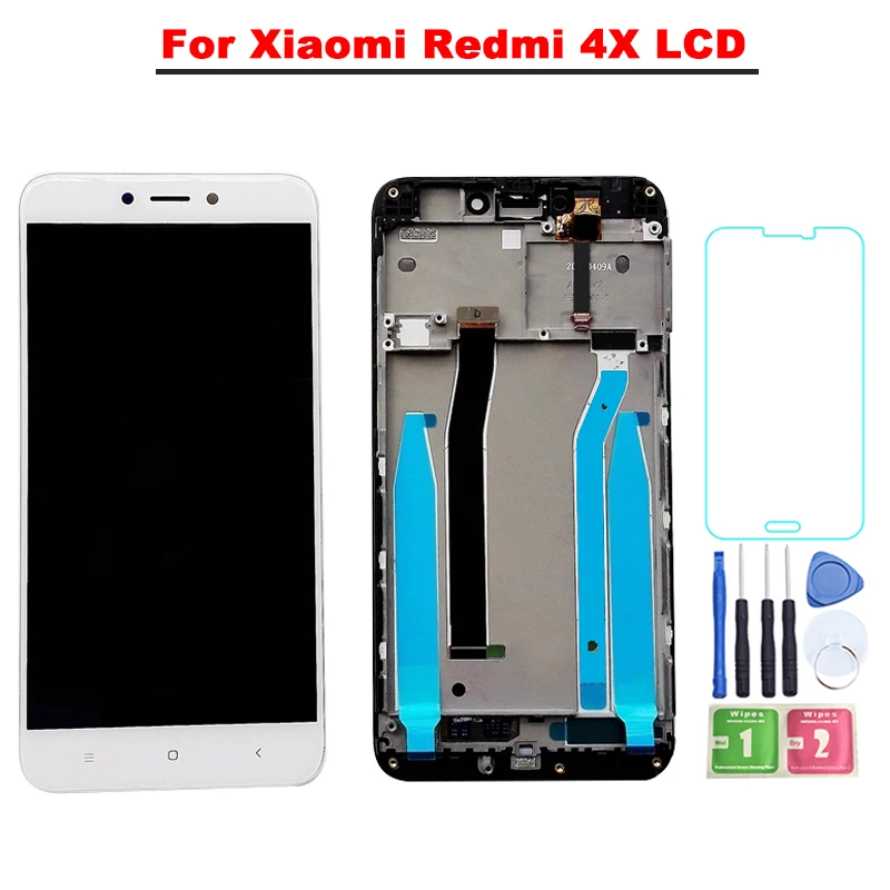 Новый 5 0 &quotЖК дисплей для Xiaomi Redmi 4X ЖК + кодирующий преобразователь сенсорного