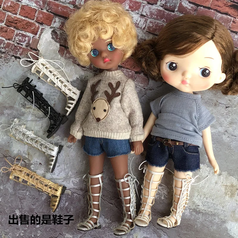 1 пара модных ботинок в римском стиле для кукол Blyth Azone OB24 Holala аксессуары