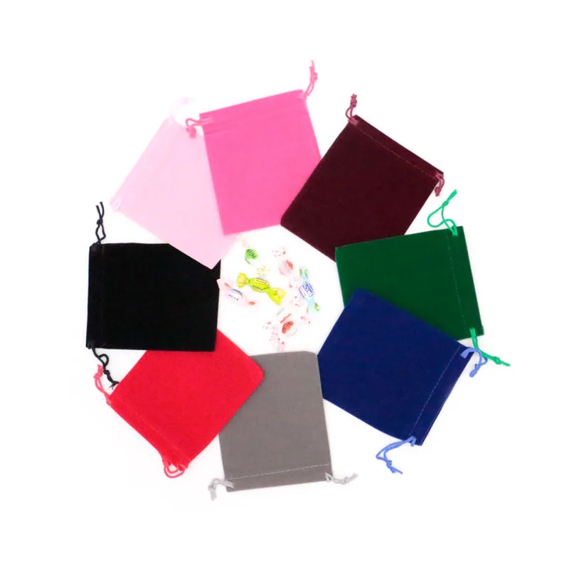 

Wedding Birthday Christmas Party Gift Jewelry Packaging Display Bags Storage Bag 10x12cm Colorful Decoration Fashion Jewelry Bag