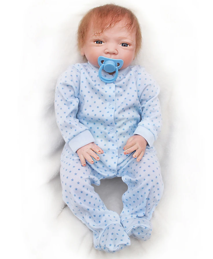 

50cm Soft silicone reborn baby boy doll bebe alive 20" fake baby reborn babies for children gift doll toys bebes reborn bonecas