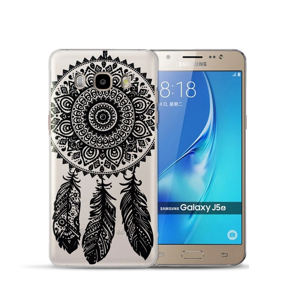 Чехол с изображением цветов мандалы для Samsung Galaxy Grand Prime S6 S7 Edge S8 Plus J2 J3 J5 J7 A3 A5 A7 15 2016