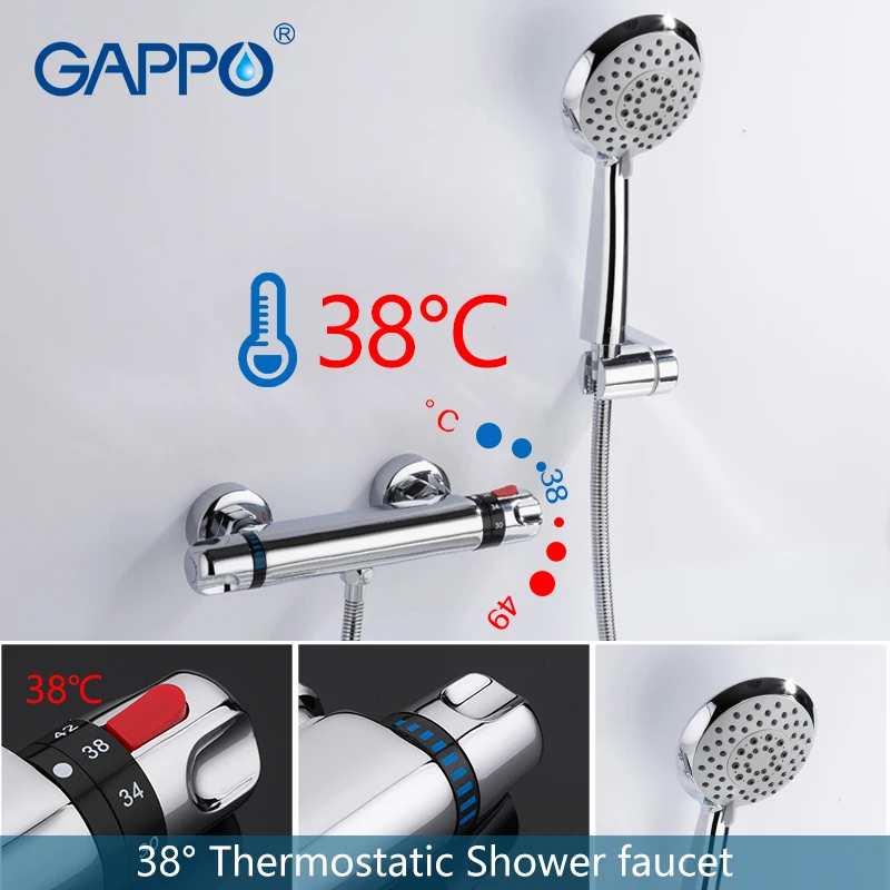 GAPPO Термостатические Смесители для душа настенный душ смесительная ванна