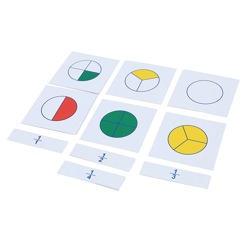 Детские игрушки Монтессори большие дробные скольжения с подставкой Деревянные