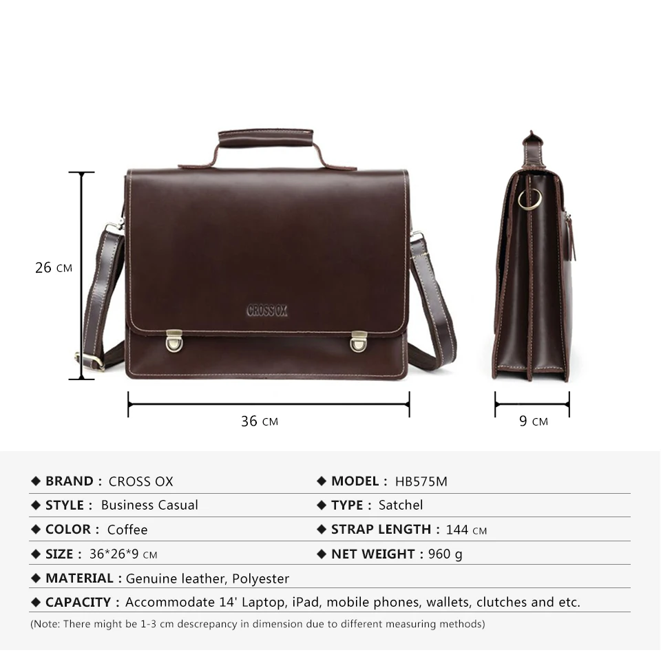 CROSS OX Новое поступление высокого класса Для мужчин сумки Пояса из натуральной