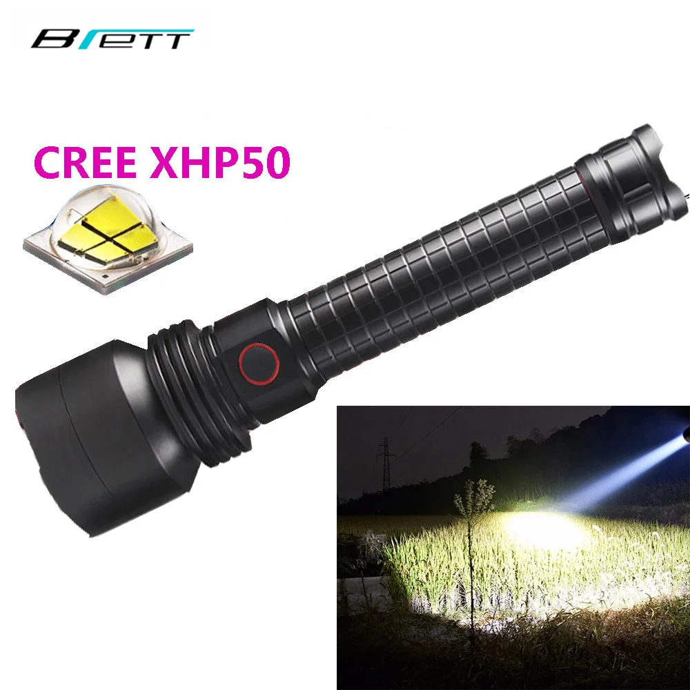 Мощный светодио дный светодиодный фонарик XHP50 XHP70 самообороны Охота пещера