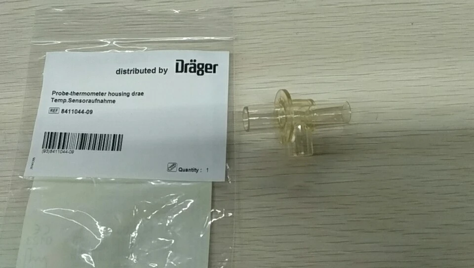 

Адаптер Drager (Германия) (PN:8411044) Т-образный разъем с отверстием для датчика температуры для вентилятора drager baby log 8000 (новый