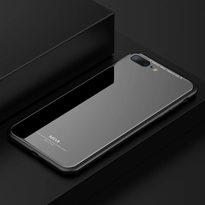 Модный чехол для iPhone 7 8 Plus оригинальный MSVII Роскошный тонкий ТПУ и закаленное