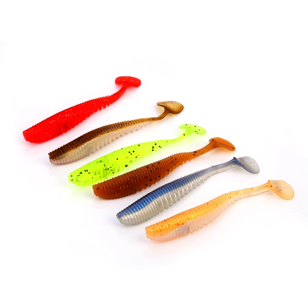 5 шт./лот 5g 10 см Awaruna рыболовная приманка Swimbait Jig Head мягкие приманки рыболовные s Бас