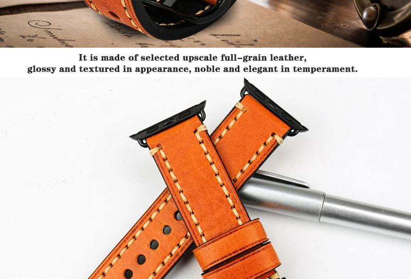 MAIKES кожаные ремешки для часов Apple Watch Band Series 44 мм 40 мм аксессуары для часов Ремешок для часов аpple 42 мм 38 мм iWatch 4 3 2 1