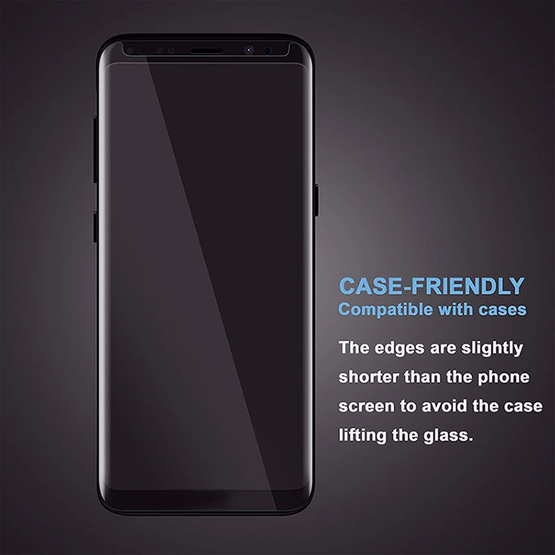 Sinzean 100 шт 3D изогнутые Накладка для Samsung Galaxy S8/S8 плюс закаленное Стекло Экран протектор(полный клей доступны