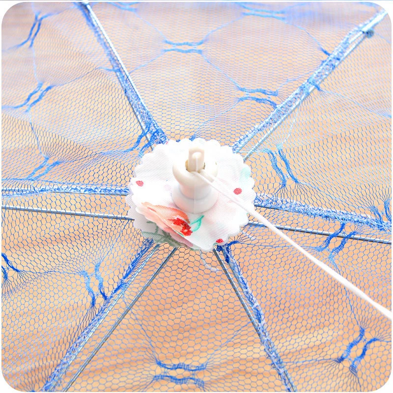 Цельнокроеное платье Кухня Еда навес гигиены Anti мухи комары сеточку в сложенном