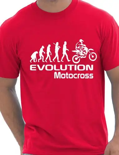 Смешная Мужская футболка для мотокросса Evolution Of Motocross подарок на день рождения