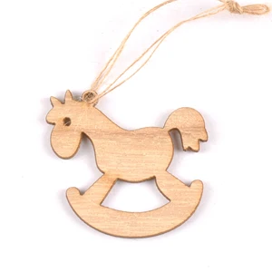 

Деревянные новогодние подвески 10 шт.