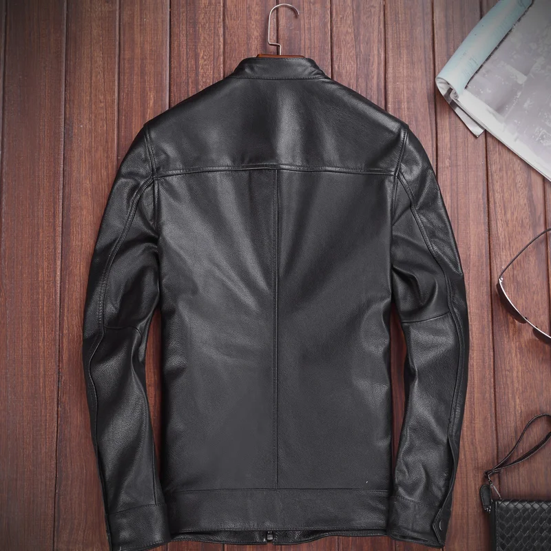 VHO Harley мотоциклетная кожаная куртка Модные из натуральной коровьей кожи пальто