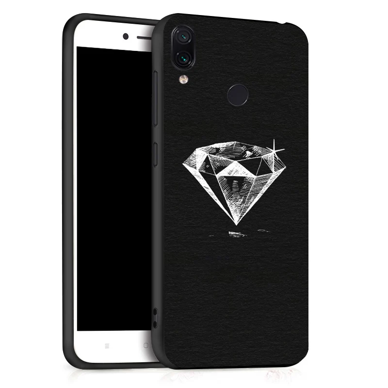 Case For Xiaomi Redmi Note 7 5 Pro 8 Cases Coque 3D DIY Painted Black Flower Cat Cover On For Xiaomi Mi 9 SE Xiomi 9T Bumper