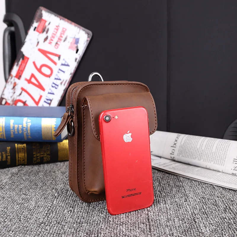 Vintage Fashion Design Zipper Belt Bags Mobile Phone Wallet Pocket Waist Pack Small Bum Bag | Багаж и сумки