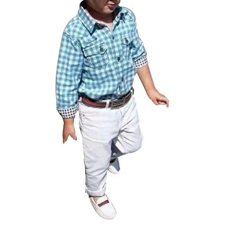 Комплект одежды из 3 предметов для маленьких мальчиков рубашка + белые штаны