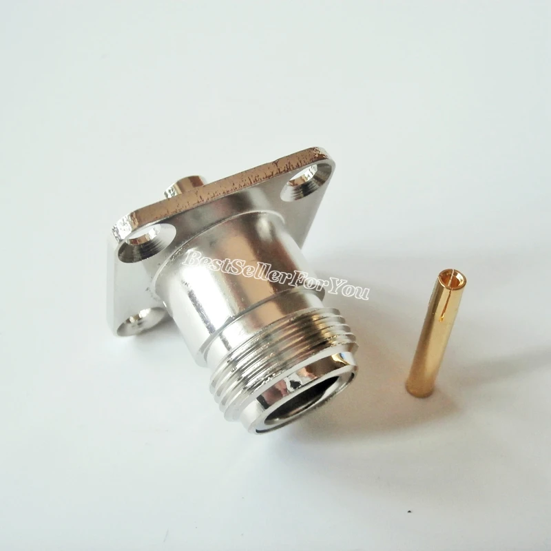 1 шт. припой женский 4 Отверстия Фланец крепление Полужесткий RG402 0 141 &quotRF разъем |