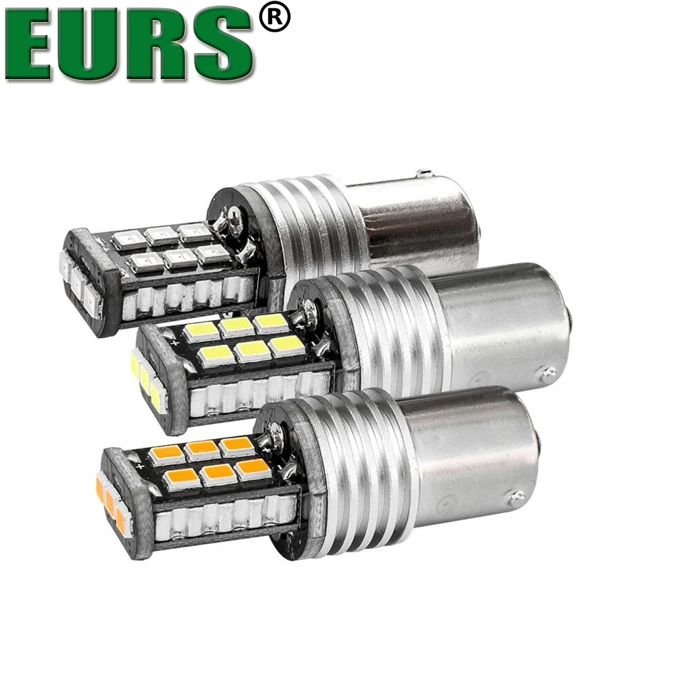 EURS 2 шт. белый желтый красный 1156 P21W 7506 BA15S светодиодный задний фонарь для мотоцикла