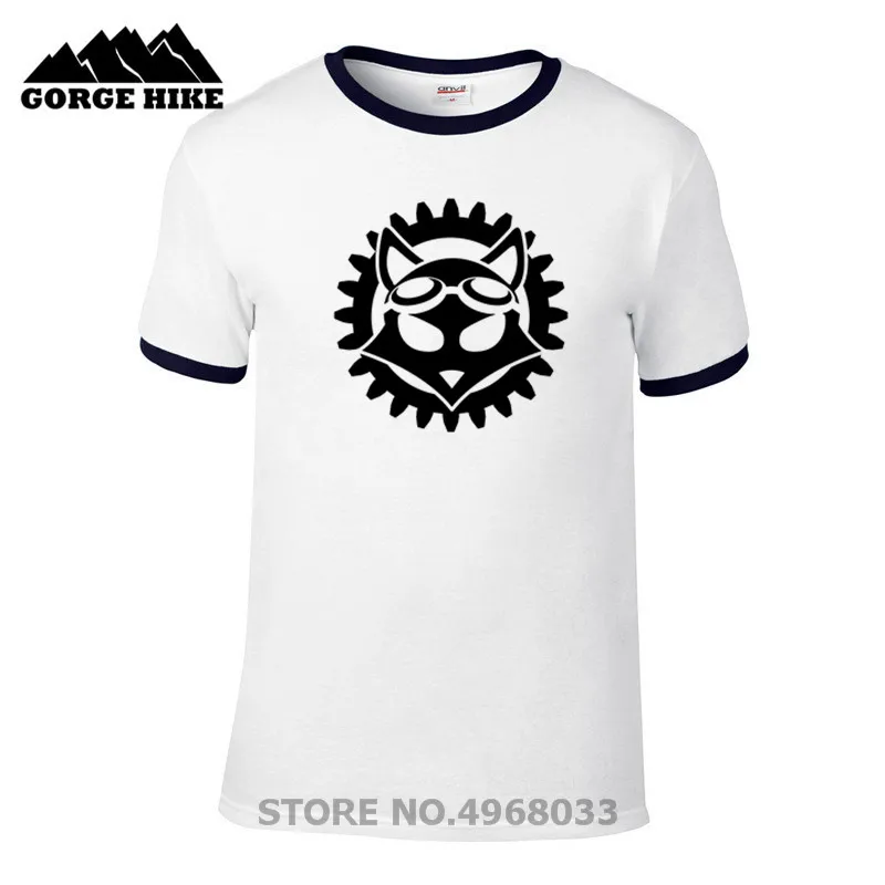 Паровая лиса стимпанк механик Фокси черная белая футболка 2019 новейший бренд