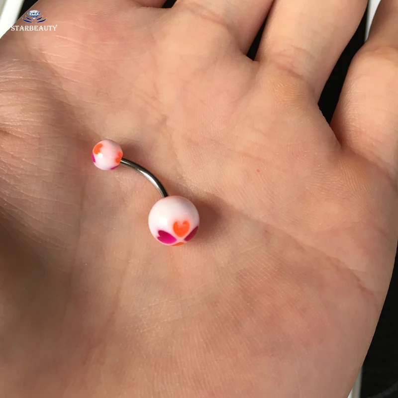 Кольцо для пирсинга живота из хирургической стали 10 шт./лот|belly button rings|navel piercingring