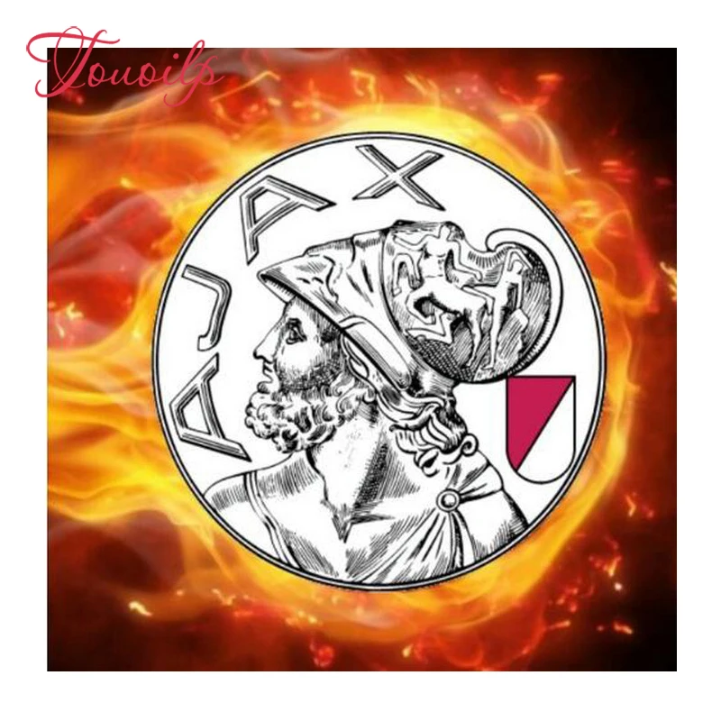 Алмазная вышивка с логотипом Ajax сделай сам футбольный клуб полная и круглая