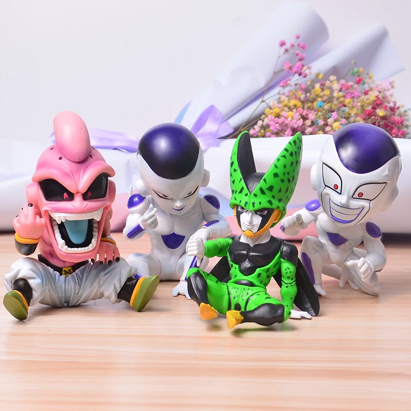Vogue Comic Anime Dragon Ball Funny Series Bad Boy Cell Thumbs Down Figure Mocel Toys Surprise Gift 4pcs | Игрушки и хобби