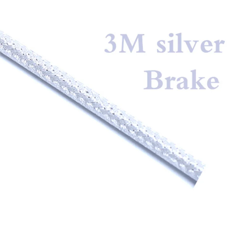 5mm Brake-Silver 3 м/компл. плетения велосипед обмотка гибкого троса ручного тормоза универсальный велосипедной передачи строка переключения трубки 4 мм/5 мм MTB дорожный велосипед кабельная линия трубы наборы для ухода за кожей - Цвет: 5mm Brake-Silver