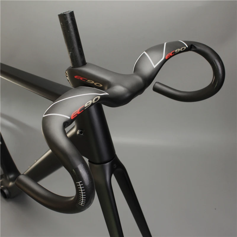 Купить 2019 Новый EC90 полный руль из углеродного волокна для дорожного велосипеда/велосипеды/интегрированный цельный руль из углеродного волокна ру...