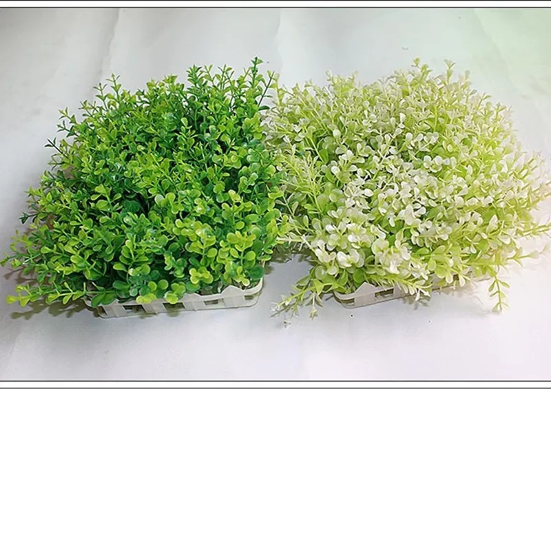 Artificial plants Potted Grass Money grass Fence simulation flower green potted bonsai Home Decor White Set | Дом и сад