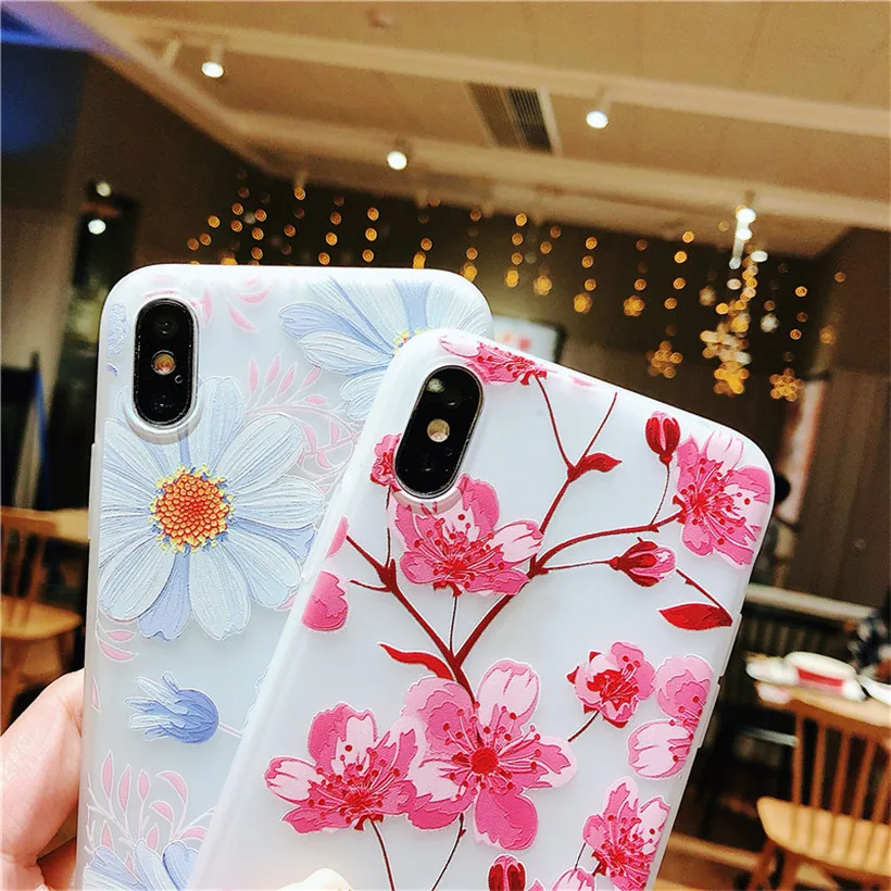 HEMASOLY Painted Flower Silicone Case For Huawei Mate 10 ALP-L09 ALP-L29 ALP-AL00 Soft Fashion Retro Patterned Back Cover |