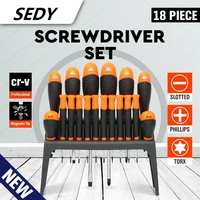 sedy 18pcs precision screwdriver set magnetic torx screw drive multi screwdriver for pc mobile home appliance repair tool set