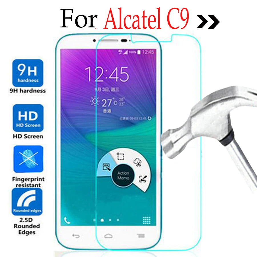 10 шт. для Alcatel One Touch POP C9 закаленное стекло ЖК экран Защитная пленка на Onetouch C 9 7047 7047D