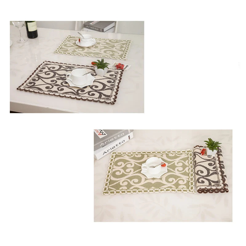 1pcs/lot Dinner Placemat Pvc Dining Table Mat Disc Pads Bowl Pad Coasters Waterproof Decor Cloth Slip-resistant | Дом и сад