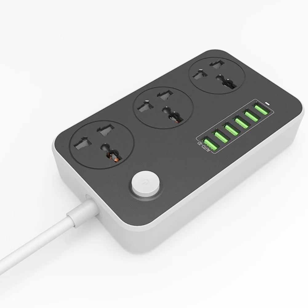 Удлинитель с usb-портами бытовой США, Великобритании, ЕС разъем, полосы питания, розетка 10A Smart, универсальное зарядное устройство для защиты от перенапряжения